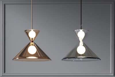 现代玻璃小吊灯3D模型下载